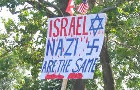 La acusación de "Israel = Nazis", además de justificar el Holocausto en retrospectiva, tiene un solo corolario: la destrucción de Israel. 